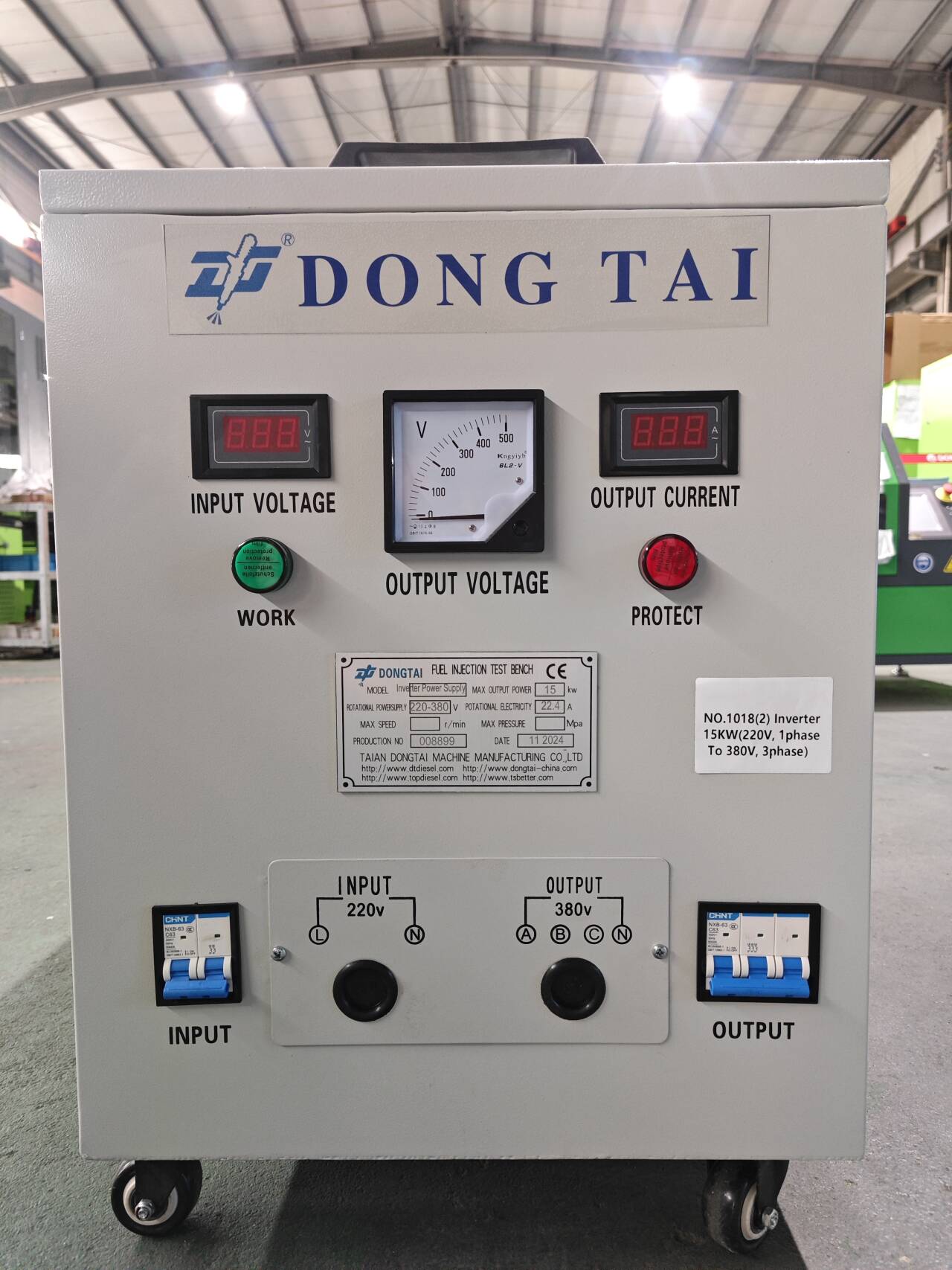 NO.1018(2) Inverter (220V, 1 Phase to 380V, 3 Phase) 15KW